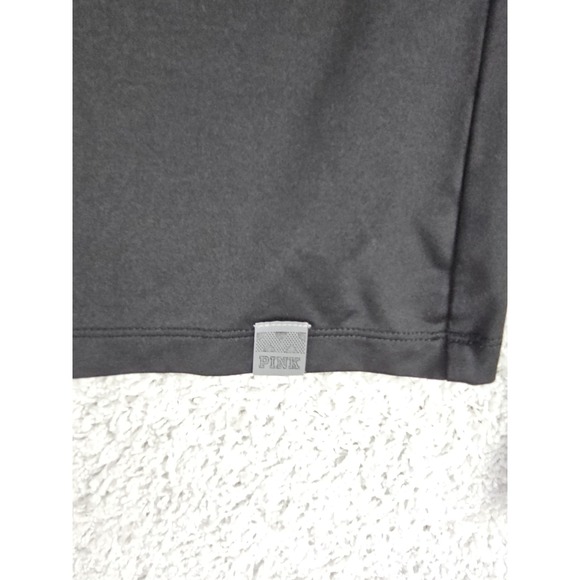 PINK Victoria's Secret Ultimate Half Zip Athletic Pullover Top SZ XS Thumbholes - Picture 14 of 14